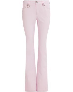 Aje. Morgan Faux Leather Slim Pants - Pink