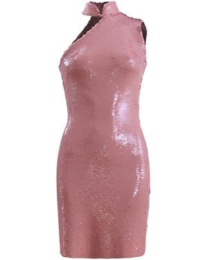 Francesca Miranda Flamingo Sequin Mini Dress - Purple