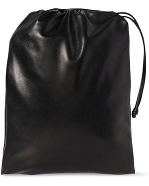 The Row Ray Leather Pouch - Black