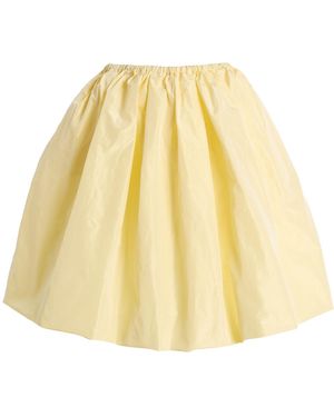 Prada Silk Taffeta Midi Skirt - Yellow