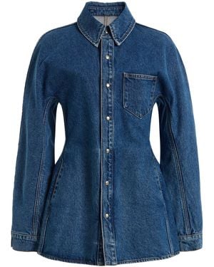OSSOU Cinch Denim Shirt - Blue