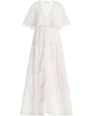 Sea Eleannora Embroidered Cotton Maxi Dress - White