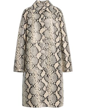 Rohe Snakeskin Leather Coat - Natural
