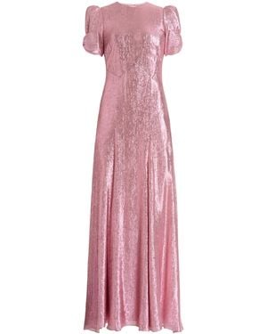 The Vampire's Wife The American Lamé Maxi Dress - Pink