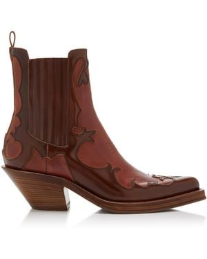 Gabriela Hearst Cassidy Leather Ankle Boots - Brown