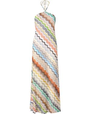 Missoni Knit Maxi Coverup Dress - White