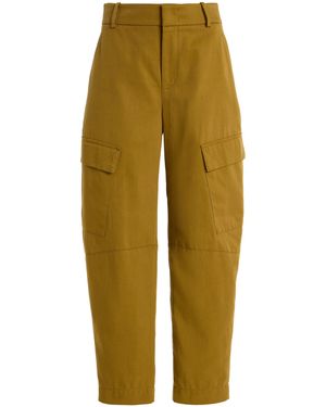 Another Tomorrow Exclusive Cargo Trousers - Yellow