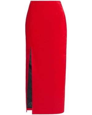 Marie Adam-Leenaerdt Display Pencil Midi Skirt - Red