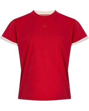 Wales Bonner Horizon Cotton T-shirt - Red