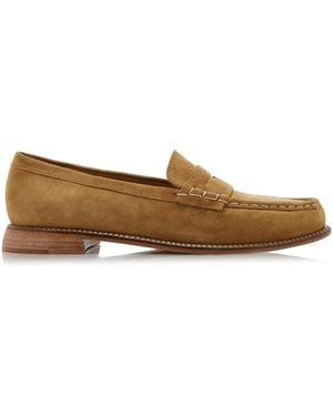 Frēda Salvador Elba Suede Loafers - Natural