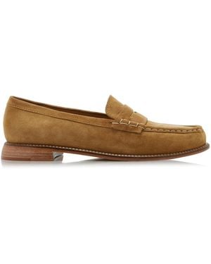 Frēda Salvador Elba Suede Loafers - Natural
