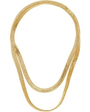 Sylvia Toledano Snake 22k Gold-plated Necklace - Metallic