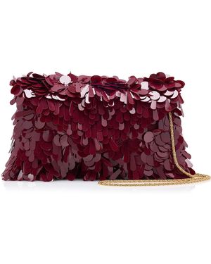 Dries Van Noten Medium Paillette Envelope Bag - Red