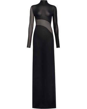 Alaïa Long Sleeve Dress - Black