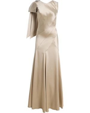 Maison Margiela Satin Maxi Dress - Natural