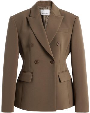 Frankie Shop Doyer Cinched Blazer - Brown