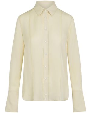 Heirlome Rose Silk Shirt - White