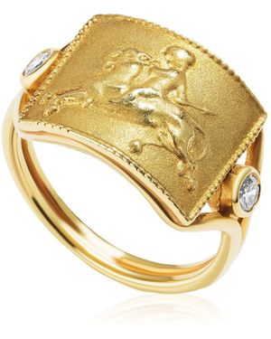 RENATO CIPULLO Diamond Grifone Ring - Metallic