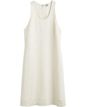 TOTEME Satin Mini Dress - White