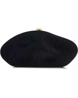 Cult Gaia The Caldera Satin Clutch - Black