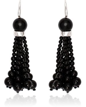 Le Sundial Venice Opera Onyx Earrings - Black