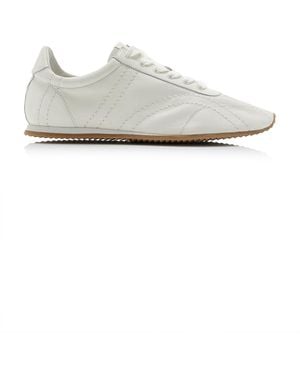 TOTEME Flex Leather Sneakers - White