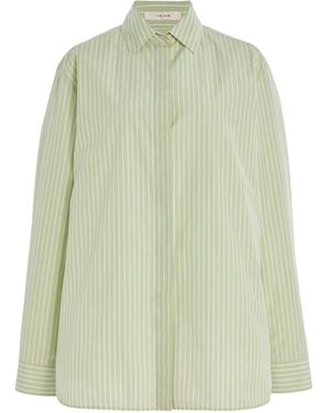 The Row Vanda Cotton Poplin Shirt - Green