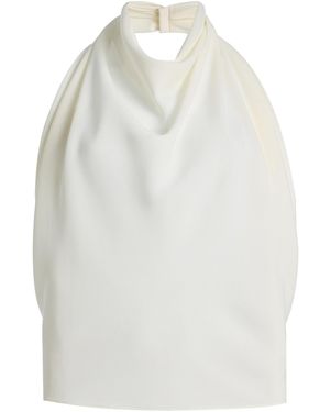 Sloan Exclusive Crepe Scarf Top - White