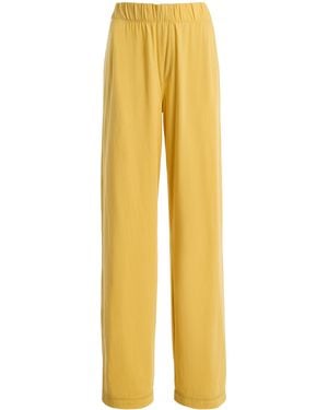 ÉTERNE Modal-Cotton Lounge Trousers - Yellow