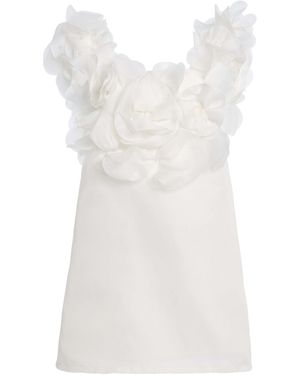 Marlies Grace Sofia Organza Mini Dress - White