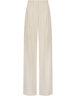 Lela Rose Linen Trousers - White