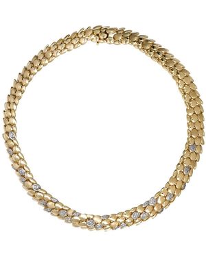 Rainbow K 14K Diamond Necklace - Metallic