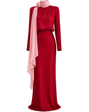 REDONDO BRAND Juliana Maxi Dress - Red