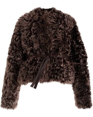Ulla Johnson Yulia Reversible Shearling-leather Jacket - Black