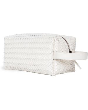 Bembien Woven Leather Pouchette - White