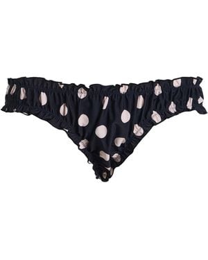 Juillet Chloe Polka-Dot Bikini Bottom - Black