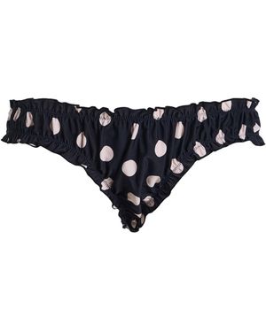 Juillet Chloe Polka-Dot Bikini Bottom - Black