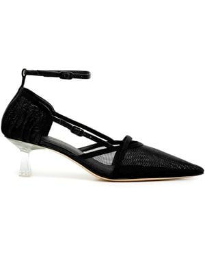 STUDIO AMELIA Ophelia Tulle Court Shoes - Black