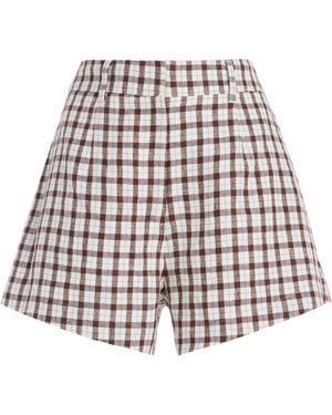 Posse Exclusive Bobby Linen Shorts - White