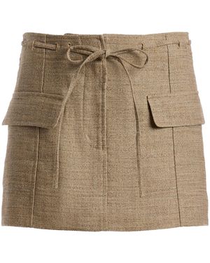 Ulla Johnson Catrina Cotton-Linen Cargo Mini Skirt - Natural