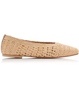 Frēda Salvador Jessie Raffia Flats - Natural