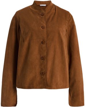 All Three Emanuelle Raw Leather Jacket - Brown