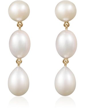 Sophie Bille Brahe Amis Poire 14K Pearl Earrings - Metallic