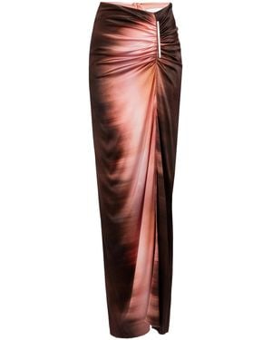 Silvia Tcherassi Keiry Silk-Blend Maxi Skirt - Multicolor
