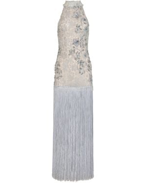 Francesca Miranda Siena Fringe Maxi Dress - White