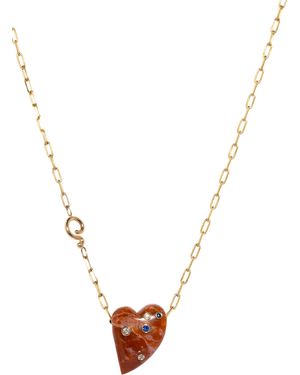 Bleecker and Prince Passion 14K Jasper; Multi-Gem Charm - White