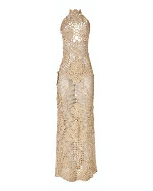 Andrea Almeida Anna Crocheted Maxi Dress - Natural