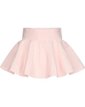 Alaïa Garment-Dyed Denim Peplum Belt - Pink