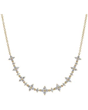 EF Collection Fleur 14K Diamond Necklace - Metallic