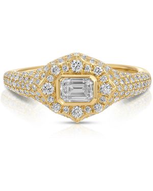EF Collection 14K Diamond Ring - Metallic